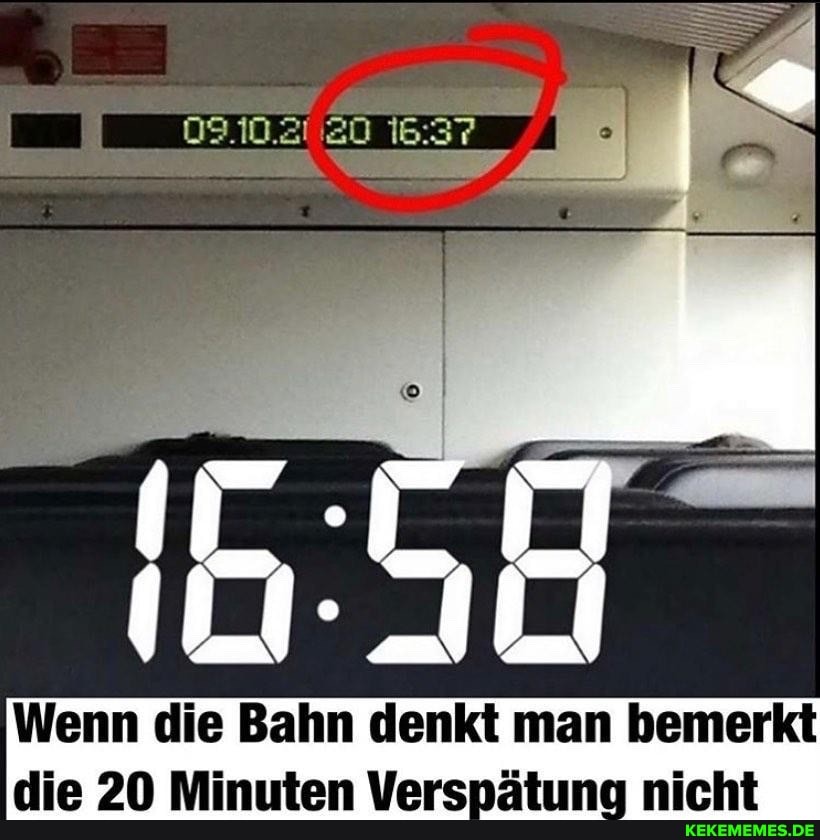 eI
Wenn die Bahn denkt man bemerkt