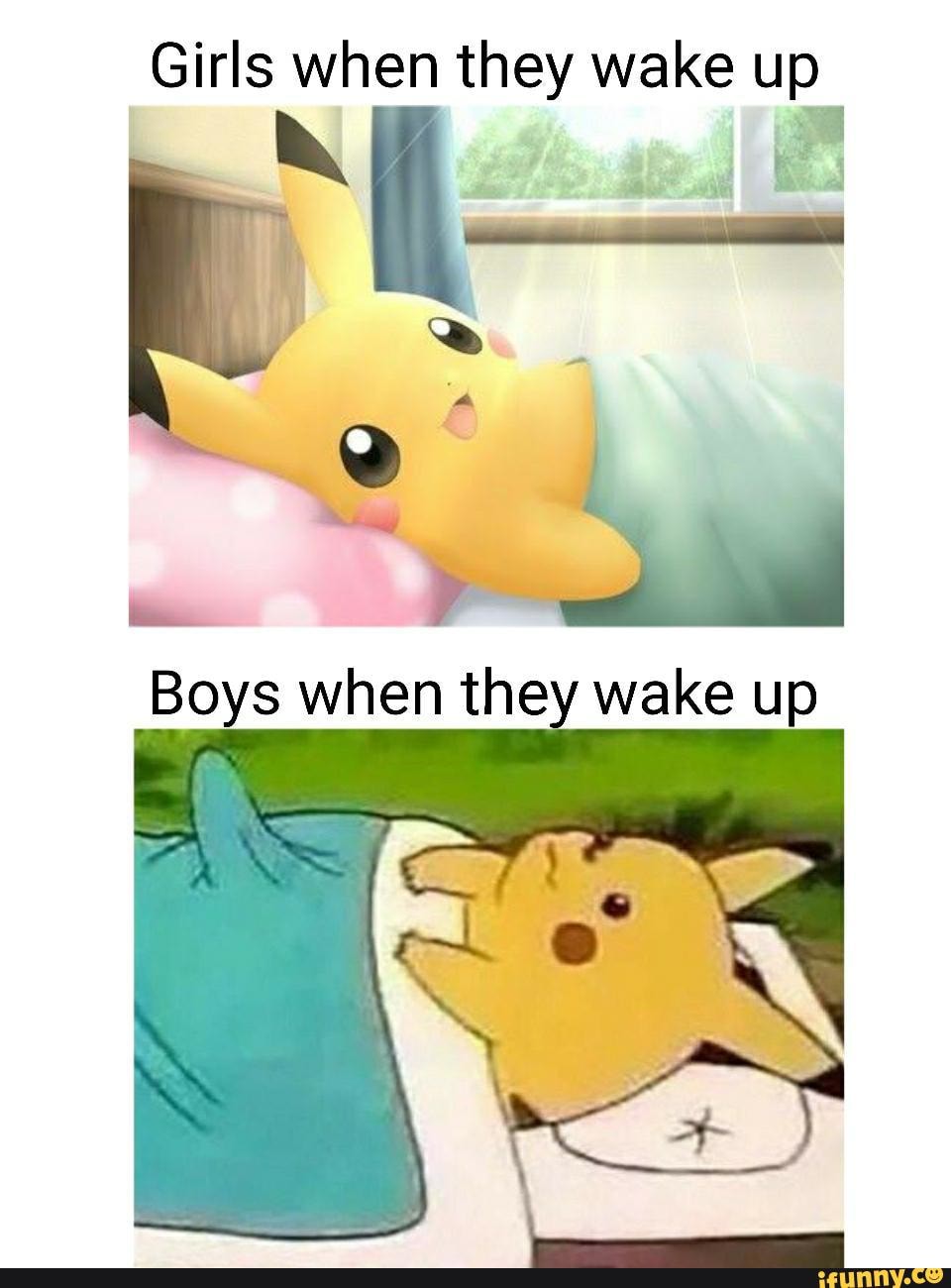 Girls when they wake up :$! 5; j - iFunny