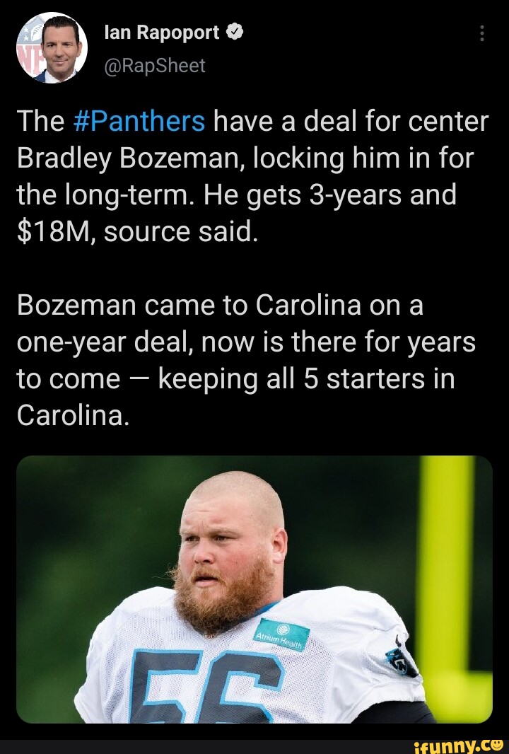 1-on-1 with Carolina Panthers center Bradley Bozeman 