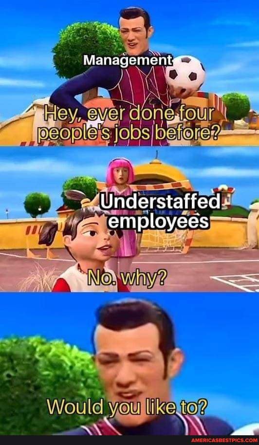 Management
Understaffed
employees
Would you Keor