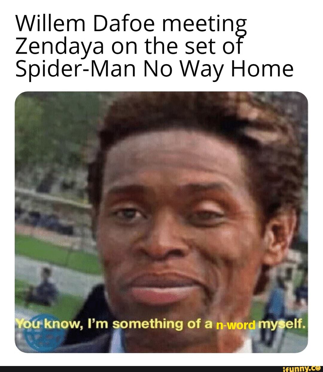 Willem Dafoe Zendaya on meeting Zendaya on the set o SpiderMan No Way