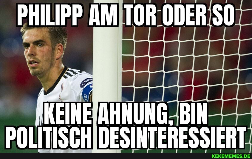 PHILIPP AM TOR ODER 50
'KEINE AHNUNG, BIN POLITISCH DESINTERESSIERT
