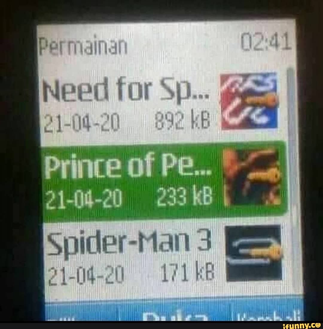 Need Tor
21-04-21
Prince of Pe...
21-04-20 233kB\
Spider-Man 3