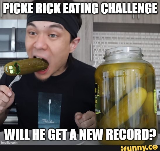 PICKE RICK EATING CHALLENGE