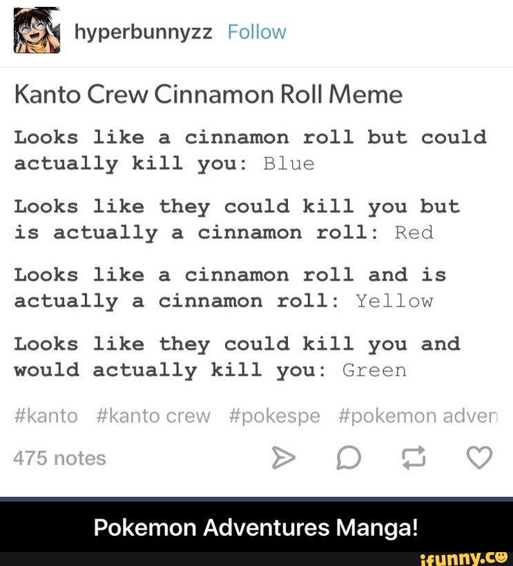 Kanto Crew Cinnamon Roll Meme Looks Like A Cinnamon Roll But Could Actually Kill You Blue