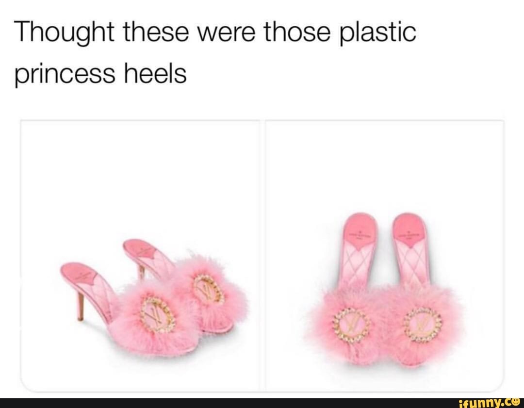 princess plastic heels