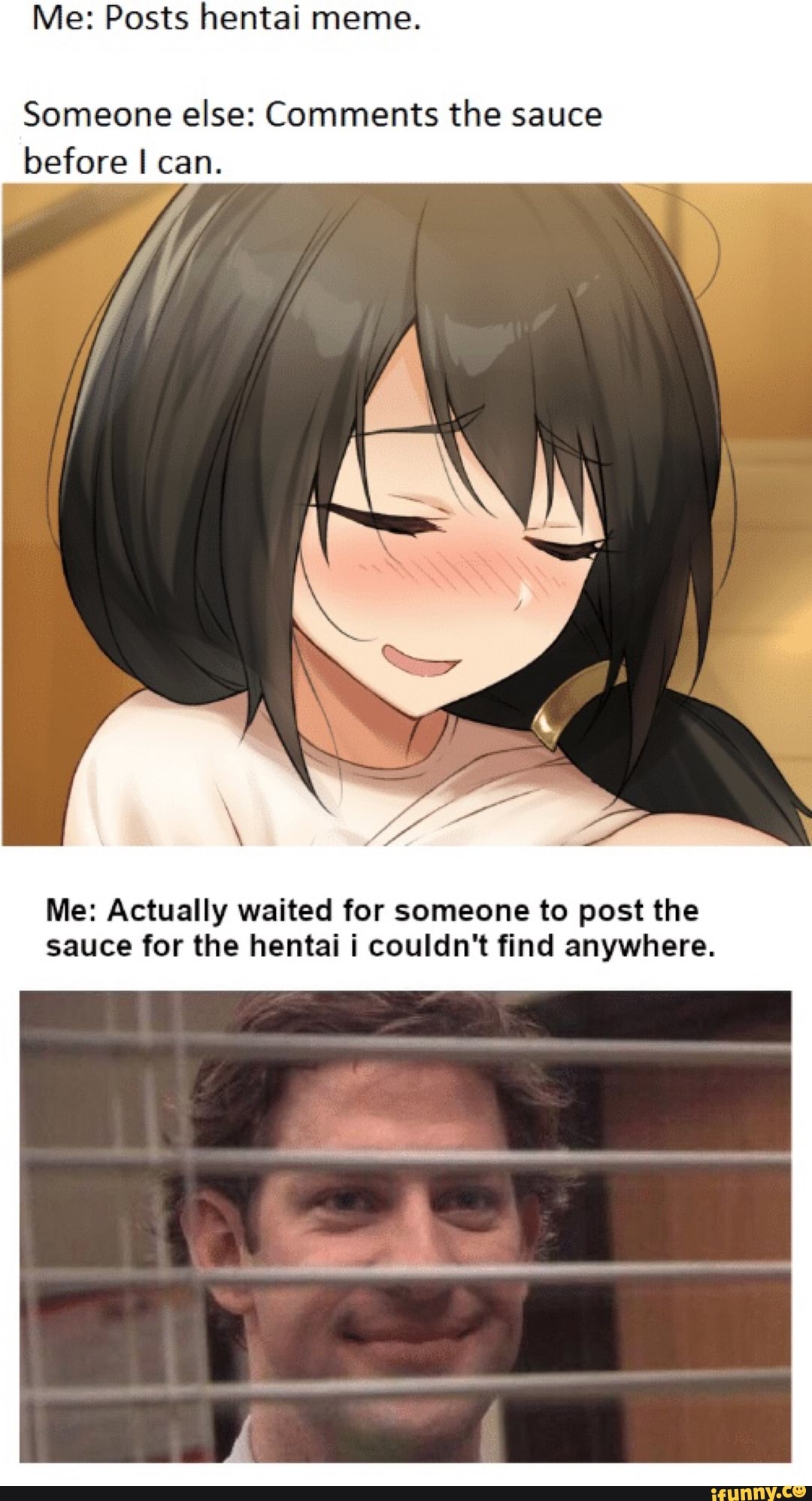 Me Posts Hentai Meme Someone Else Comments The Sauce Before Can Me Actually Waited For Someone To Post The Sauce For The Hentai Couldn T Find Anywhere