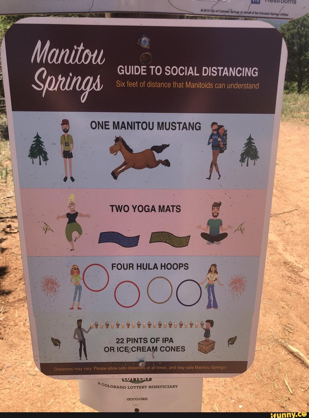 Manitou GUIDE TO SOCIAL DISTANCING Sanings feet of distance that Manitoids can understand