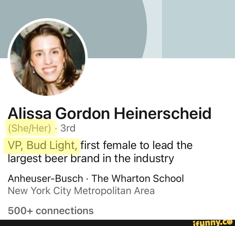 Alissa Gordon Heinerscheid VP Bud Light First Female To Lead The   956ae5897999242e91df00e10b43f890741c5b56ad281fc9cc11e8be72356fec 1 