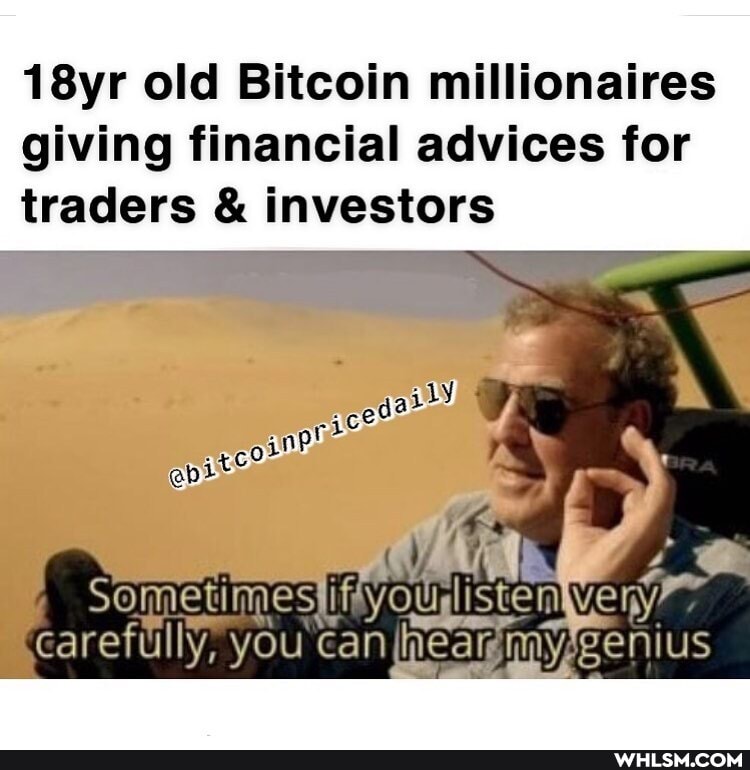 18yr old Bitcoin millionaires giving financial advices for traders & investors
Me