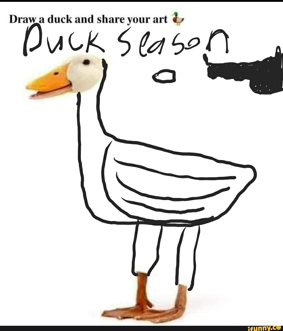 Dr Draw.a duck and share your act iFunny