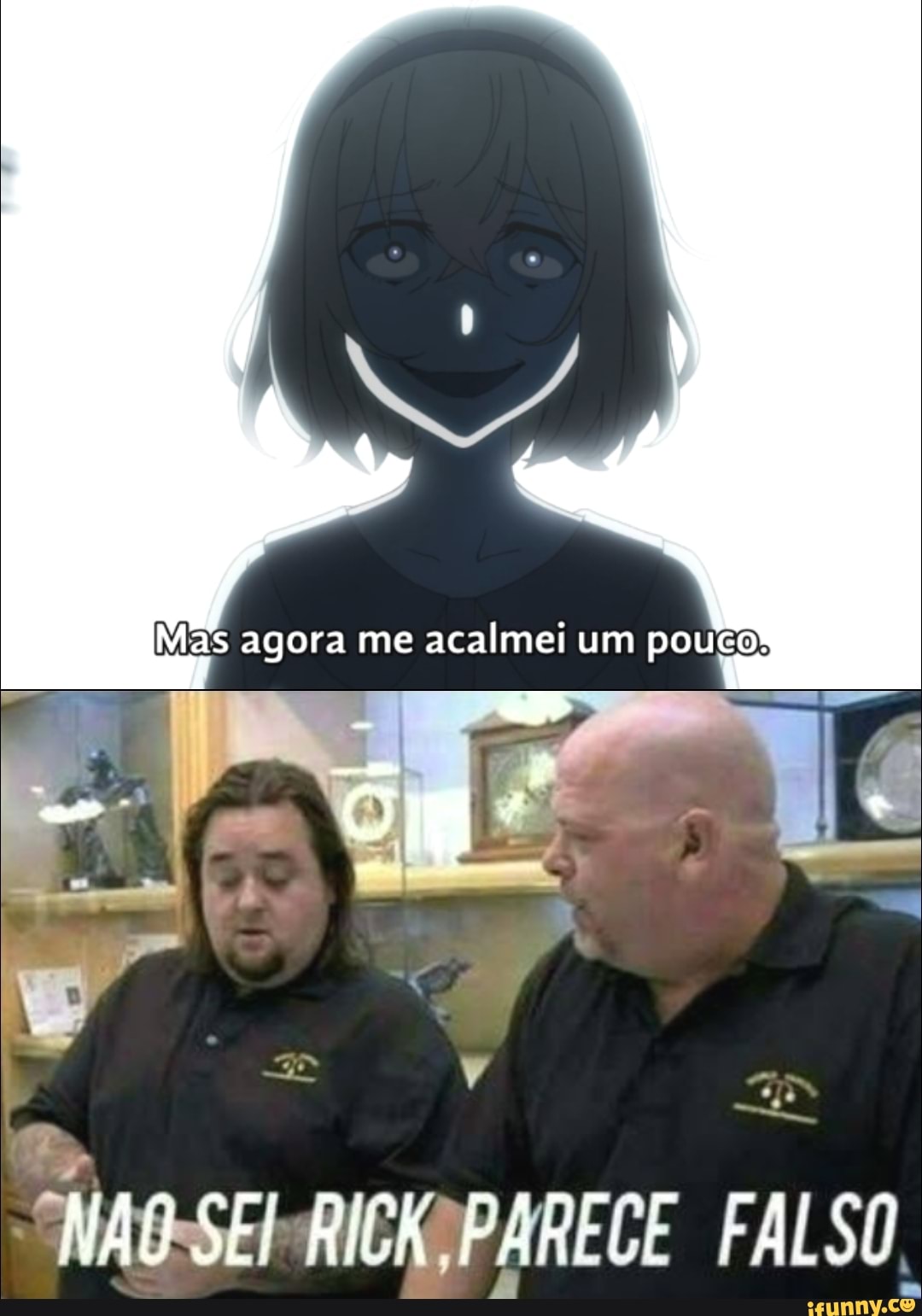 Mas agora me acalmei um CO
PALSO