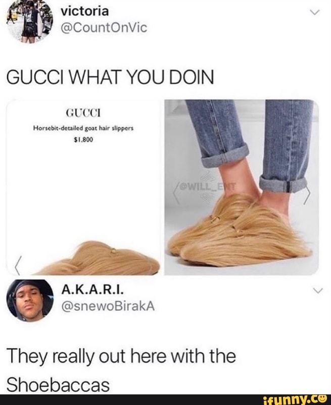 Victoria CountOnVic GUCCI WHAT YOU DOIN GUCCI Horsebitdetailed goat