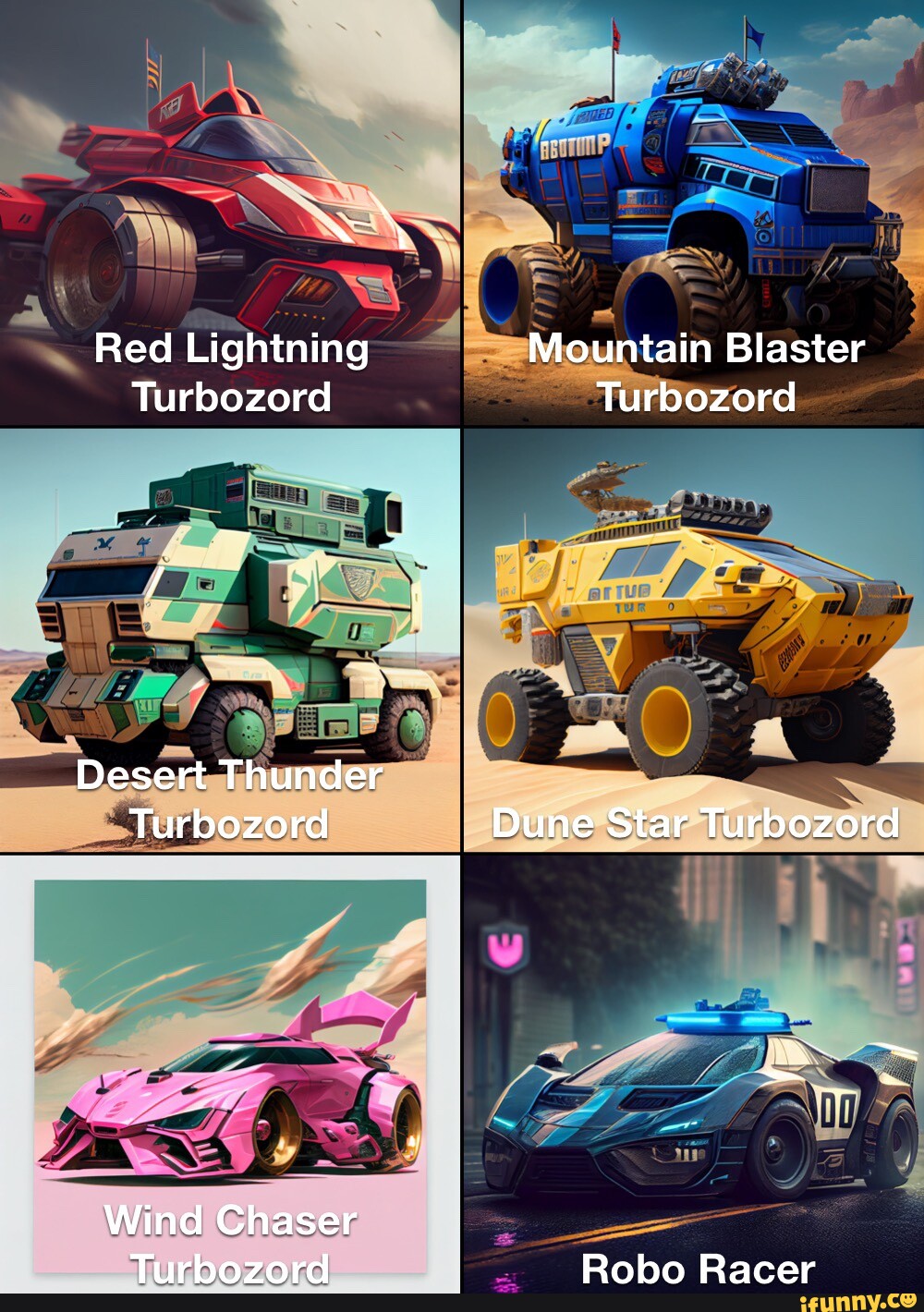 Red Lightning Mountain Blaster Turbozord Turbozord Desert Thunder