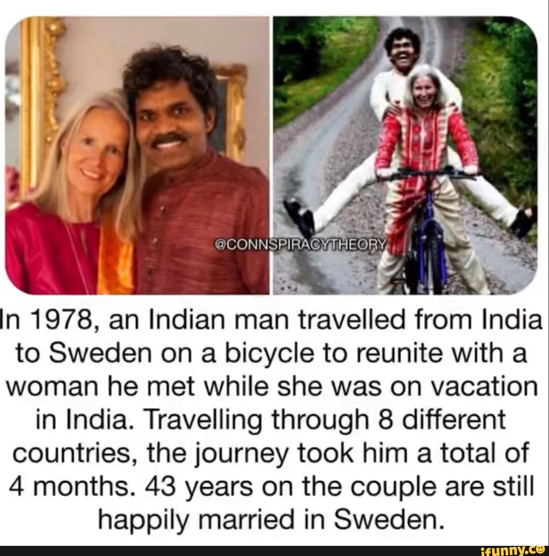 In 1978, An Indian Man Travelled From India To Sweden On A Bicycle To ...