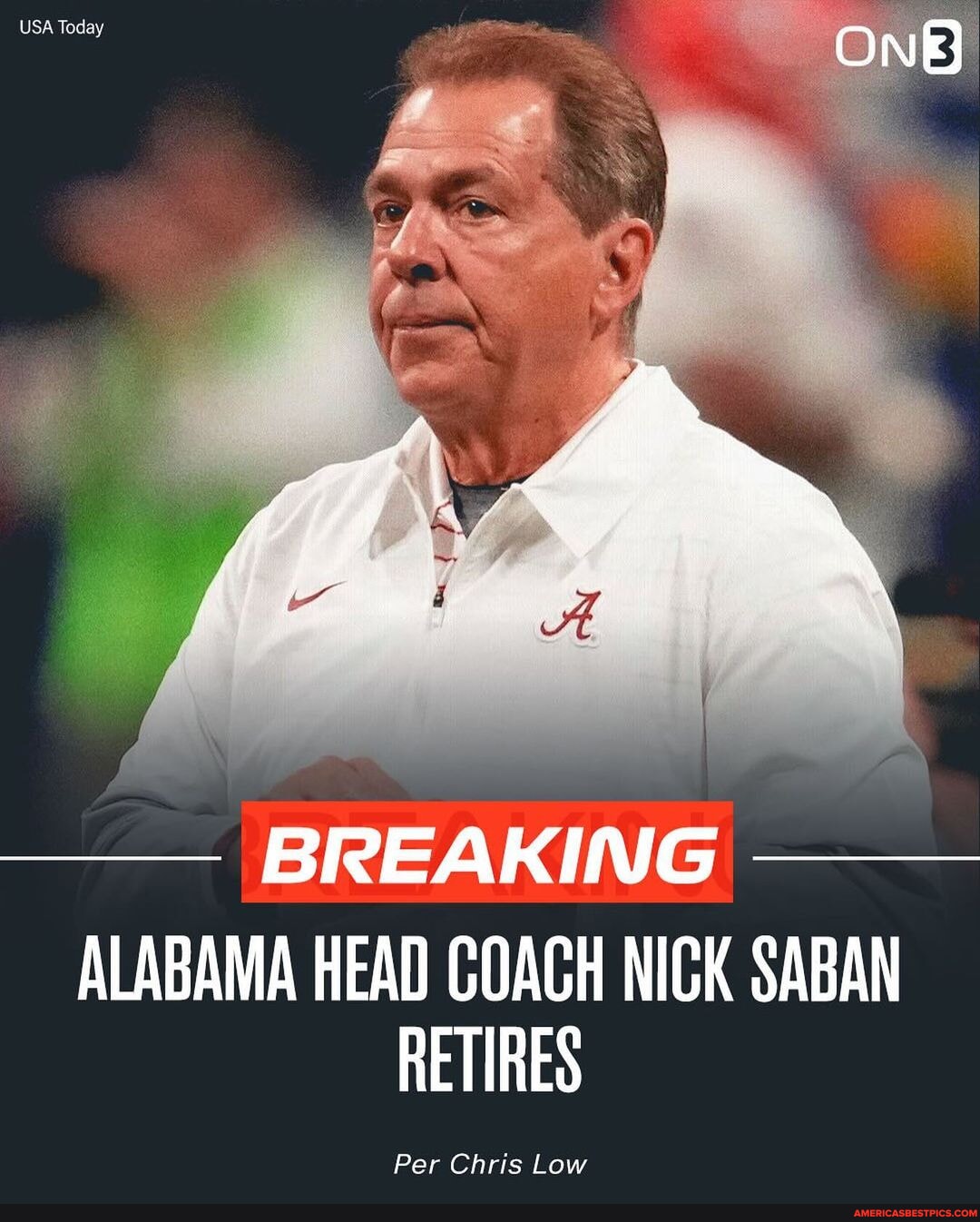 BREAKING: Nick Saban is retiring 🤯 - USA Today BREAKING ALABAMA HEAD ...