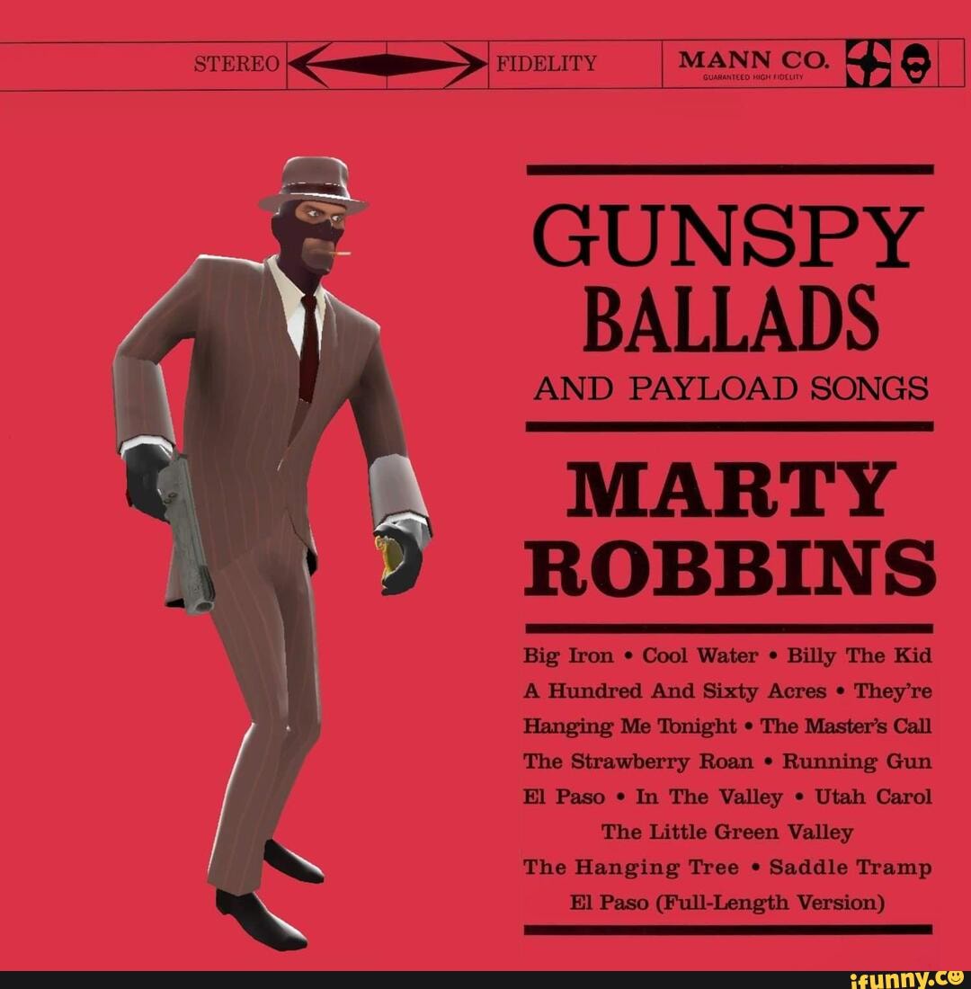 STEREO FIDELITY MANN CO. GUNSPY BALLADS AND PAYLOAD SONGS MARTY ROBBINS
