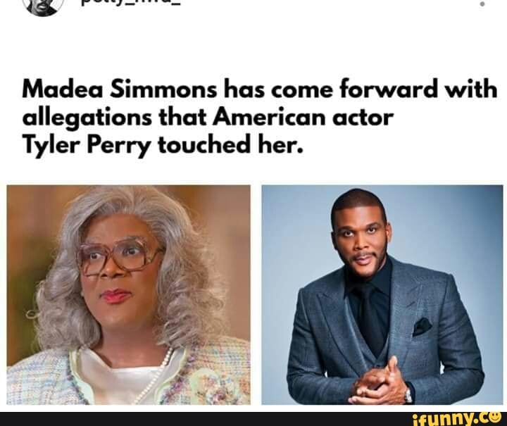 Madea Simmons has come forward with allegations that American actor ...