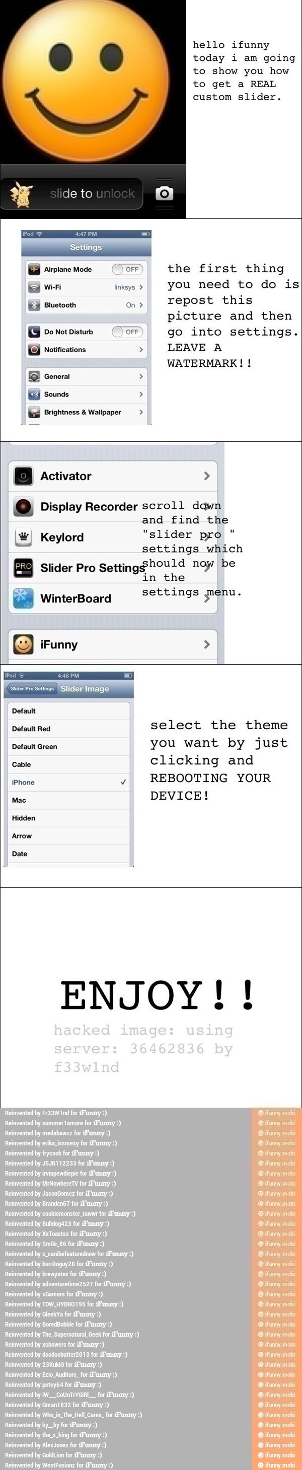 MEE
today i am going
to show you how
to get a REAL
REM
picture and then
Do Not Disturb Ei go into settings.
ÉB notifications LEAVE A
WATERMARK ! Display Recorder scroll dawn
and find the
W) Keylord "slider pro
settings which
Slider Pro
Setting$hould noy be
in the
settings eu CLE