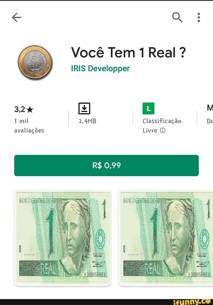 Você Tem 1 Real?
IRIS Developper
