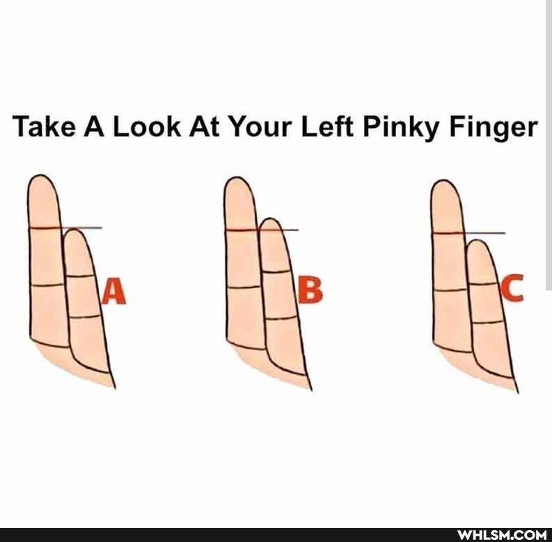 Take A Look At Your Left Pinky Finger