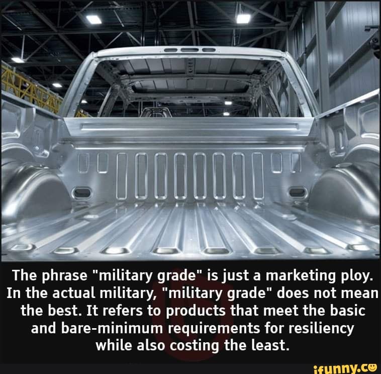 The phrase "military grade" is just a marketing ploy. In the actual