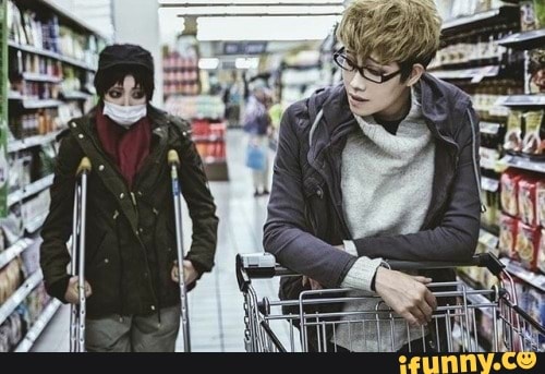 yaoi, nooningstalking, sangwooxyoonbum, cosplay, sangwoo, yoonbum