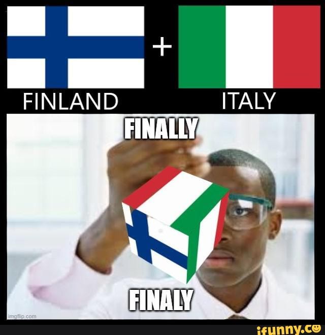 Finland Italy Finally, Finaly - ) Finland Italy Finally, Finaly - )