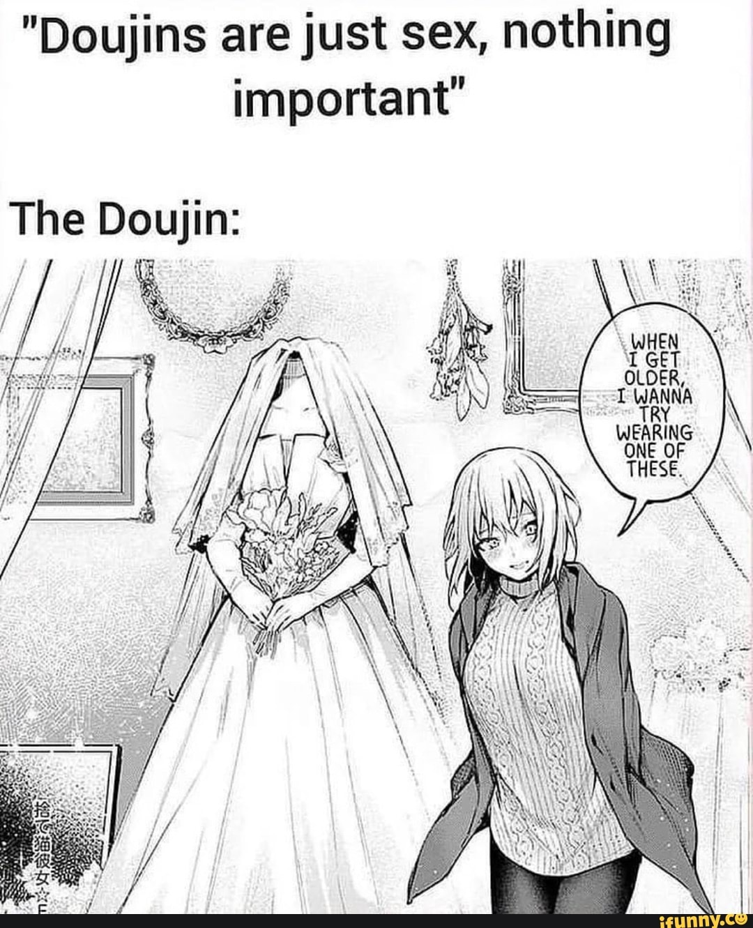 Doujins are just sex, nothing important