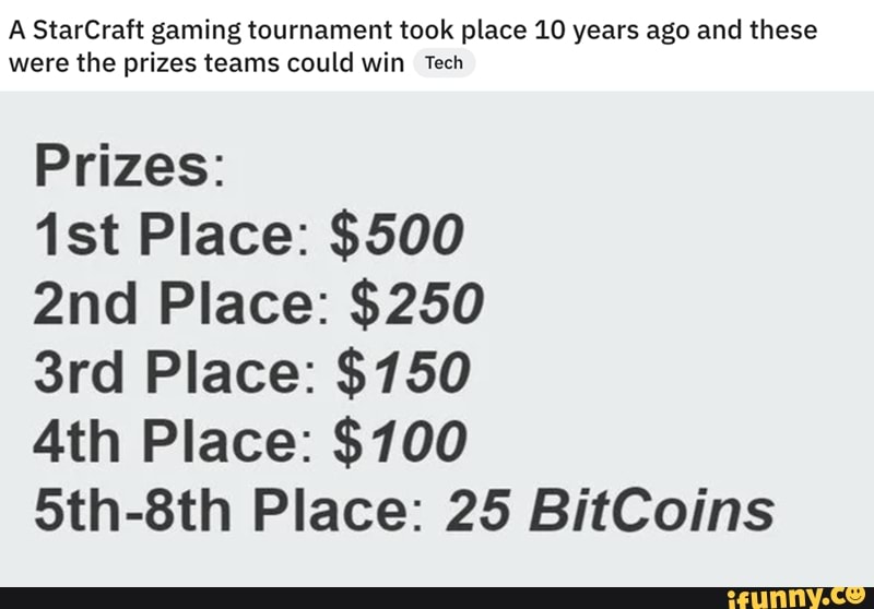 5th place 25 bitcoins