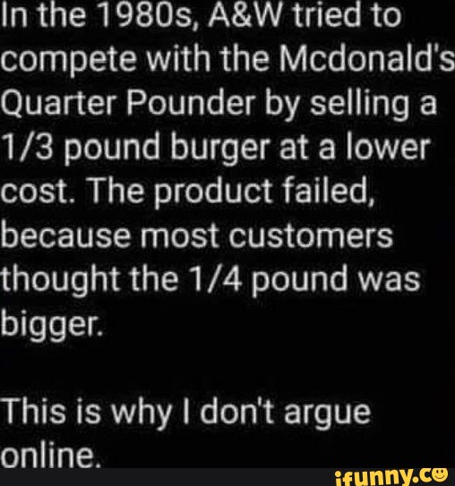 In The 1980s, Tried To Compete With The Mcdonald's Quarter Pounder By ...