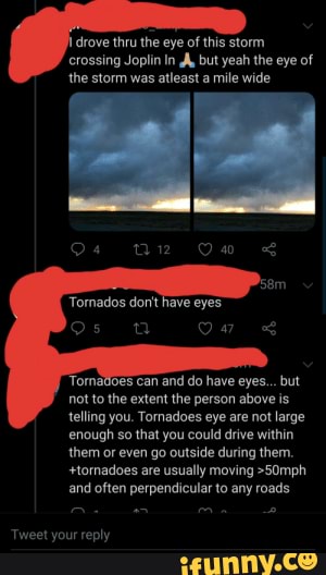 Guy claims he took a picture in the eye of the Mississippi tornado that ...