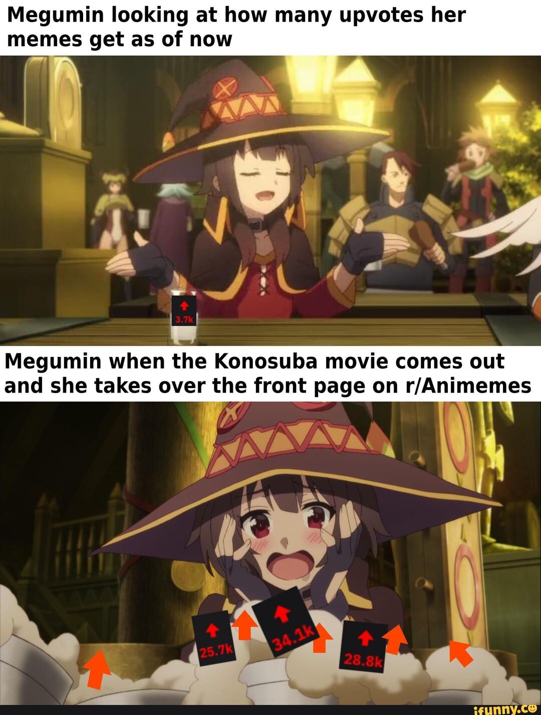 Since my last post got a lot of upvotes, as requested more Megumin