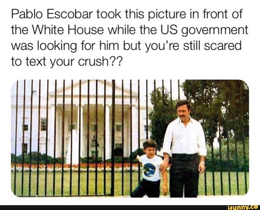 pablo escobar white house photo