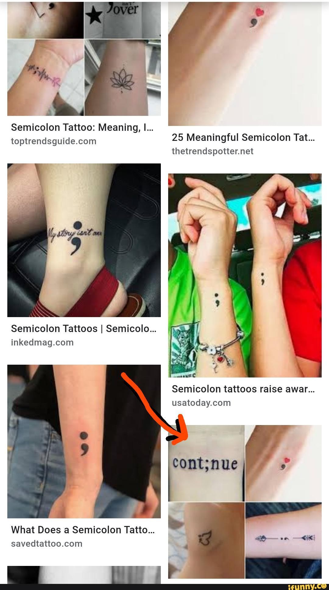 Semicolon tattoo a sign of comfort and reassurance for the depressed The  New Indian Express