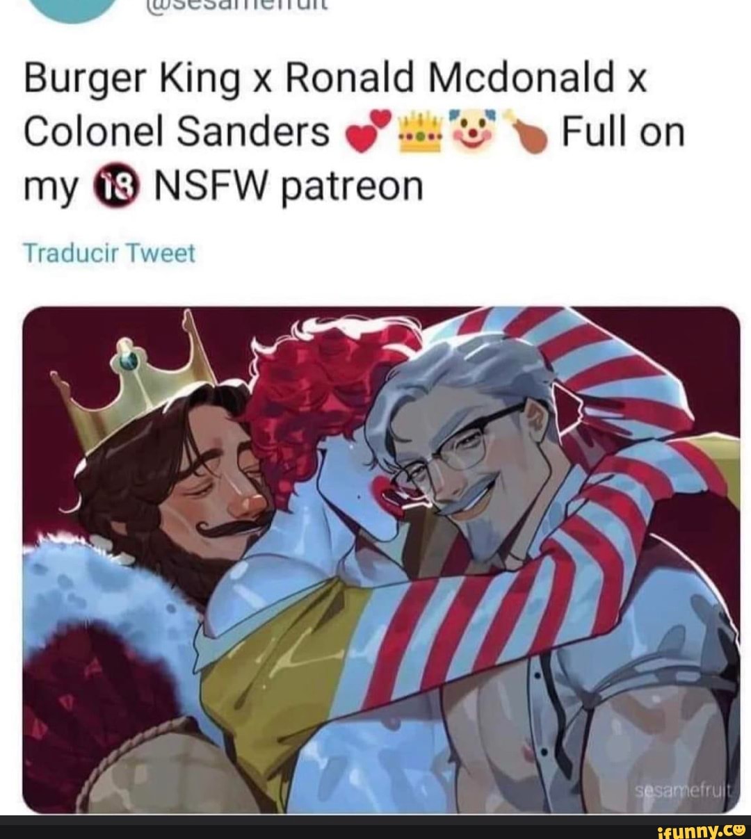 Ronald mcdonald x burger king sex