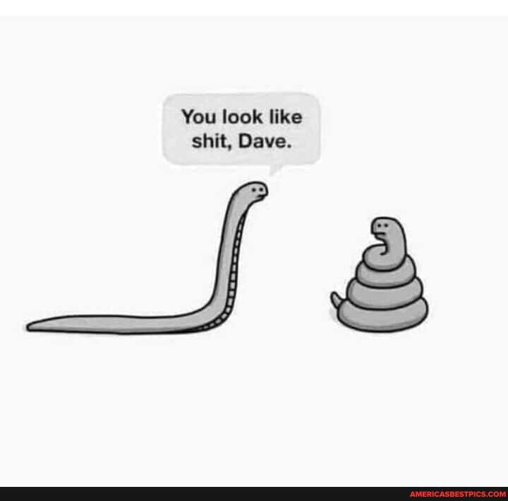 You look like shit, Dave.