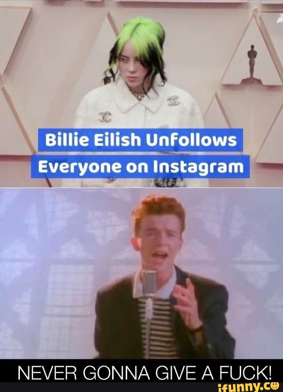sup Everyone Instagram
NEVER GONNA GIVE A FUCK!
