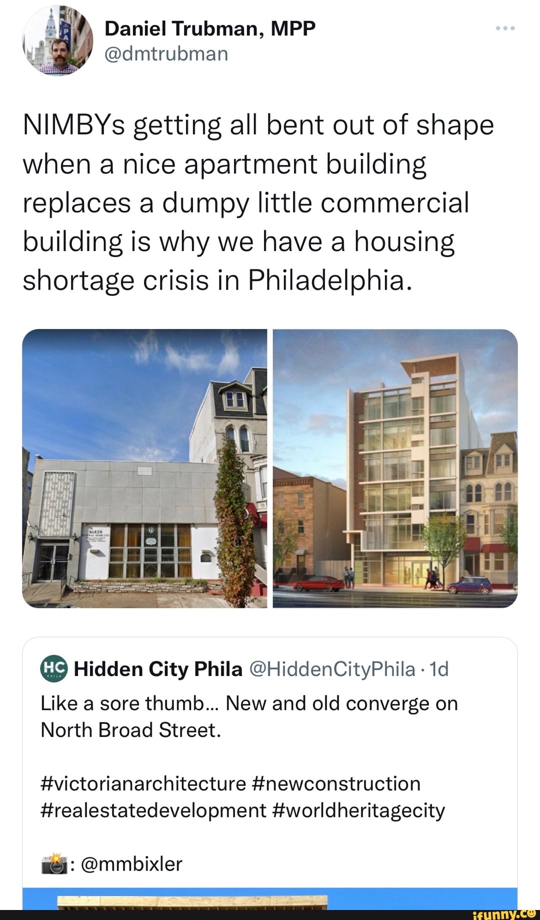 Daniel Trubman, MPP NIMBYs getting all bent out of shape when a nice