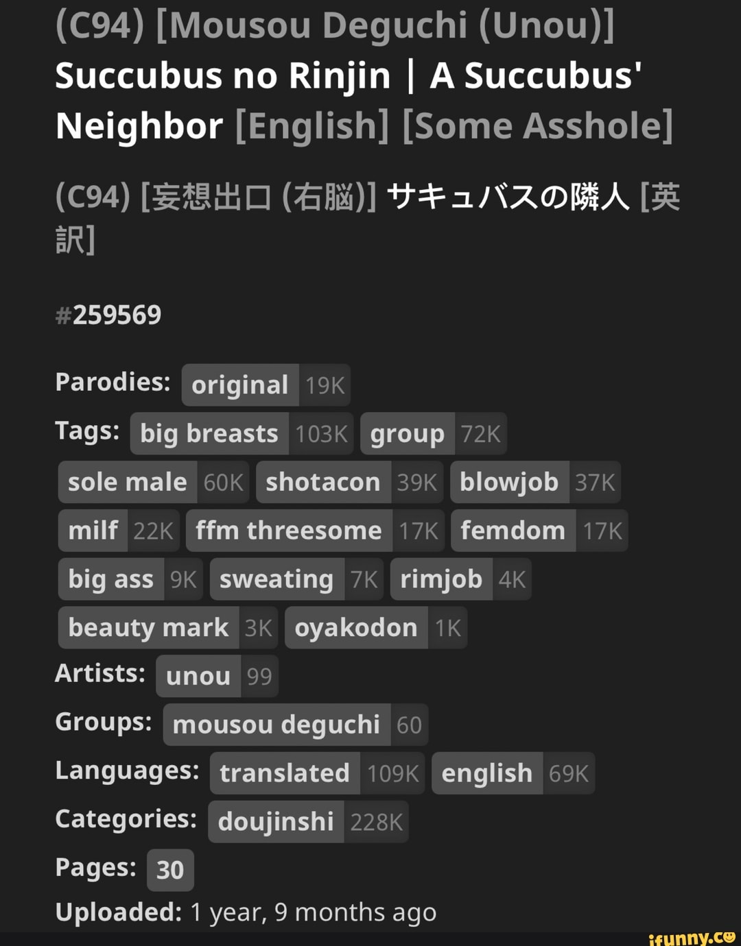 Mousou Deguchi Unou Succubus No Rinjin I A Succubus Neighbor English Some Asshole NAOBA