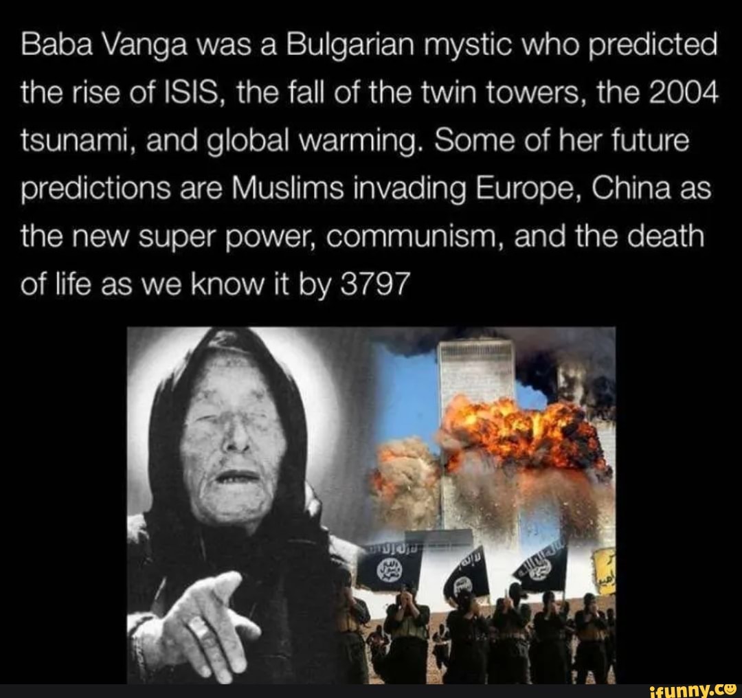 Baba Vanga was a Bulgarian mystic who predicted the rise of ISIS, the ...