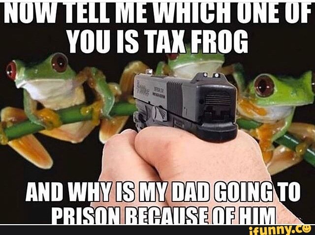YOU IS TAX. FROG
AND DADIG 10