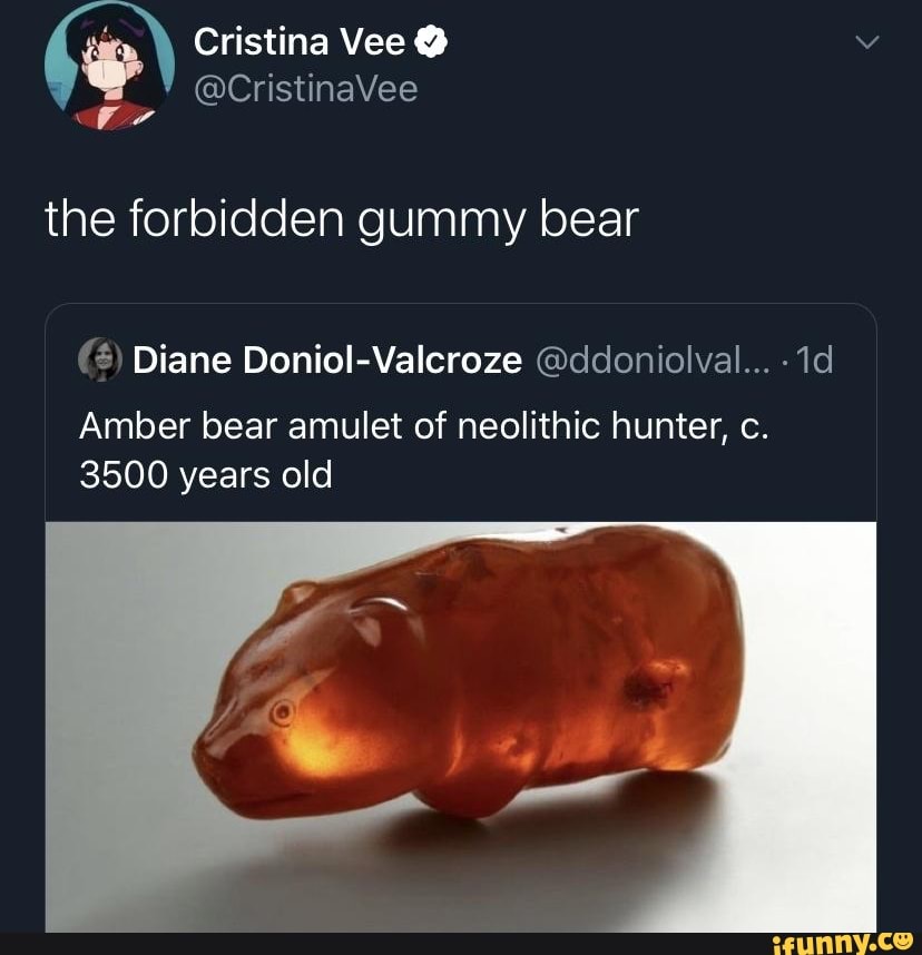 Cristina Vee @ @CristinaVee the forbidden gummy bear Diane Doniol ...