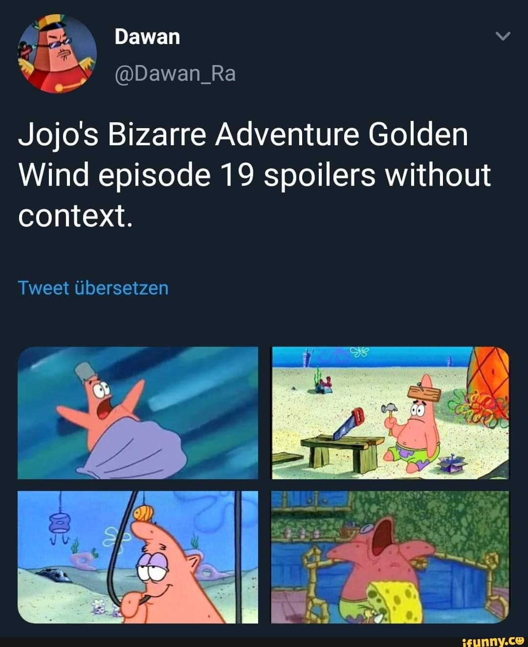 Jojo S Bizarre Adventure Golden Wind Episode 19 Spoilers Without Context Ifunny