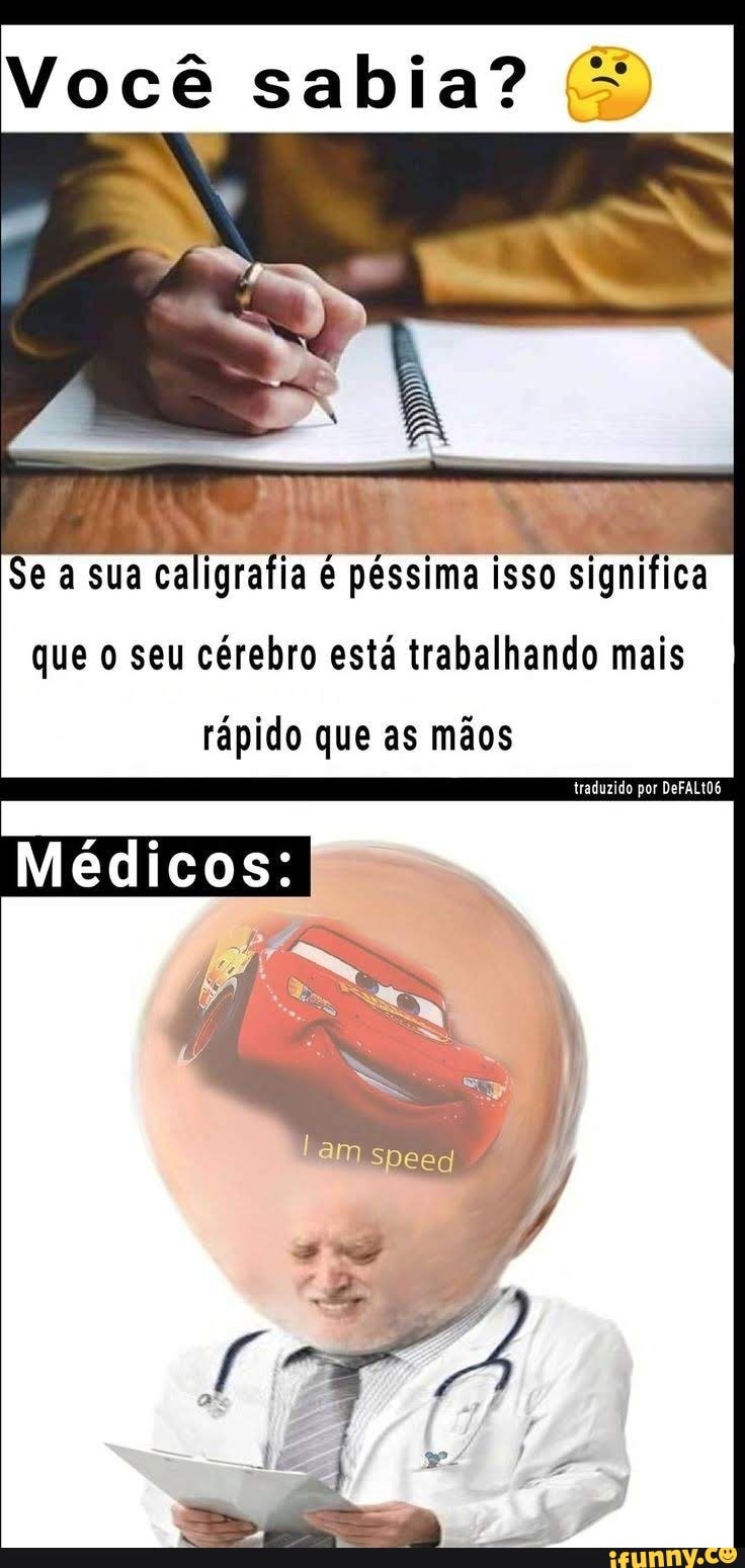 que o seu cérebro está trabalhando mais
rápido que as mãos
traduzido por DeFALt06