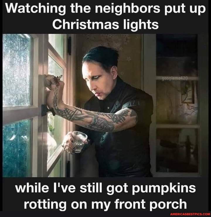 Watching the neighbors put up
Christmas lights
while I've still got pumpkins
ratdtinn an mus framt narek