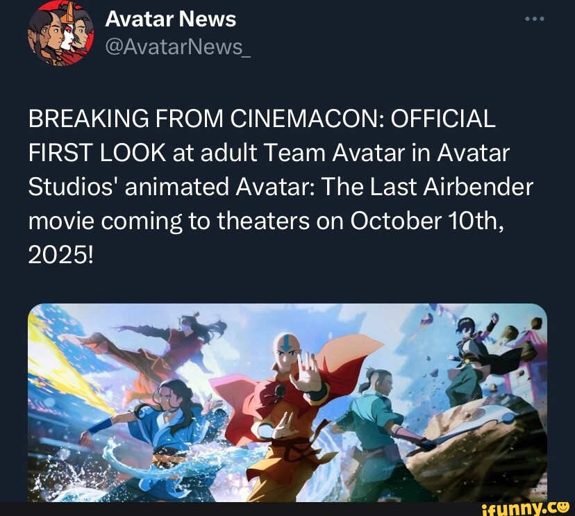 Avatar News BREAKING FROM CINEMACON OFFICIAL FIRST LOOK at adult Team