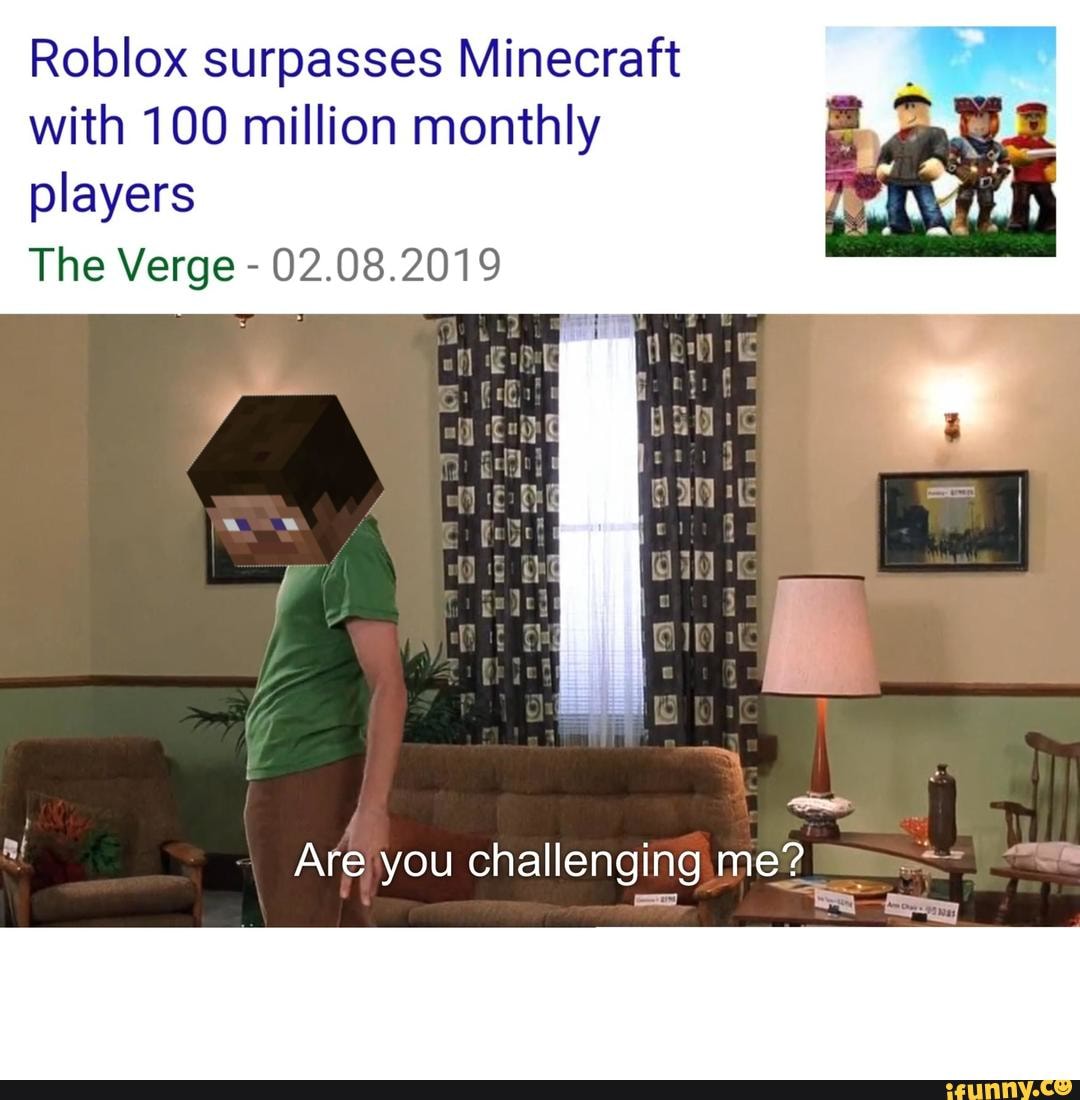 Roblox Surpasses Minecraft With 100 Million Monthly Players The - roblox surpasses minecraft with 100 million monthly players 2019