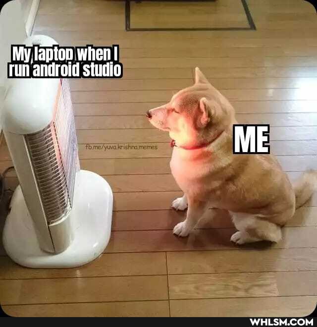 My lapton when run andrald studio