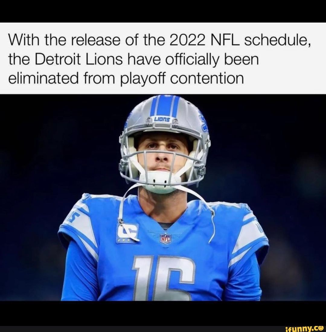 With the release of the 2022 NFL schedule, the Detroit Lions have ...